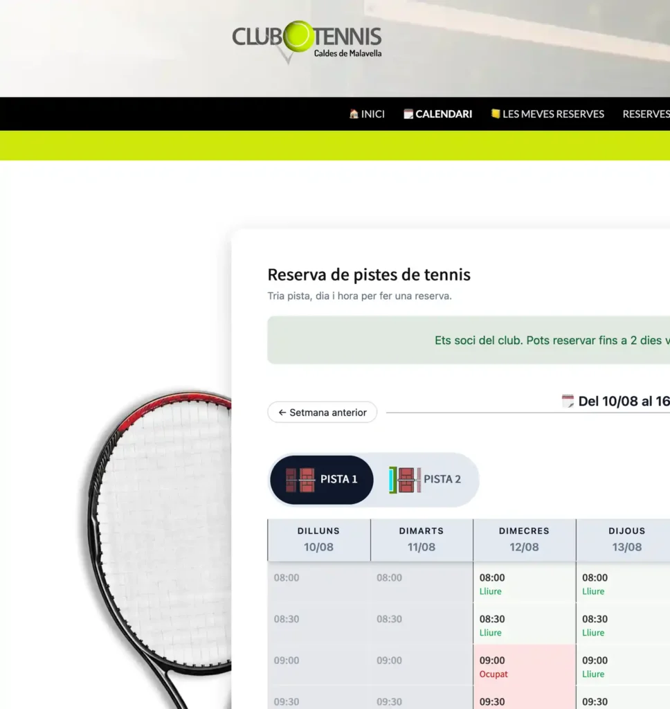 Tennis Caldes de Malavella · anbimedia disseny